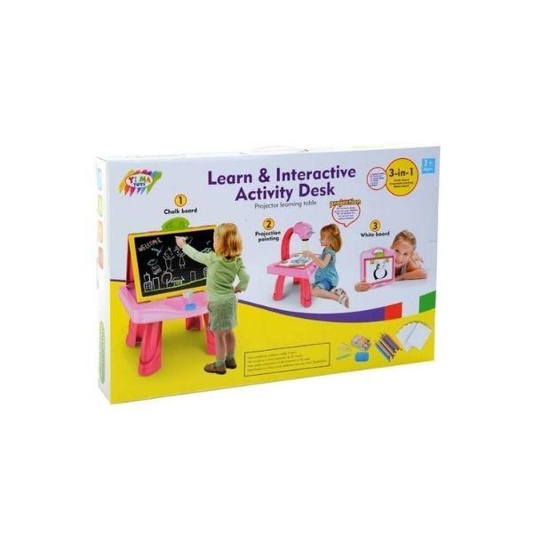 Kızılkaya Oyuncak - Yazı Tahtalı İnteraktif Eğitim Seti - Pembe Ym127