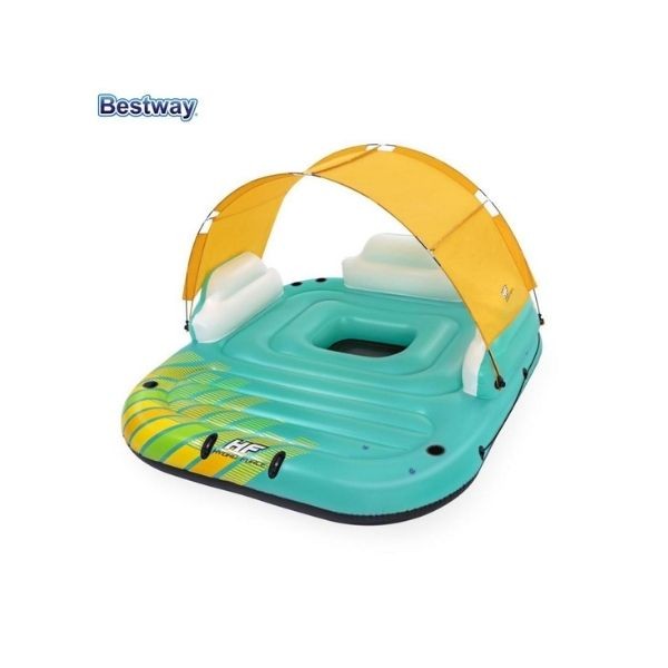 Bestway - 43407 Hydro-force Tenteli Büyük Boy Yüzen Ada Yatak 300x275 Cm