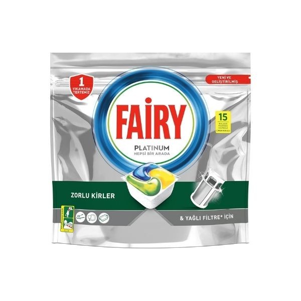 Fairy Platinum 15'li Bulaşık Makinası Deterjanı Tableti