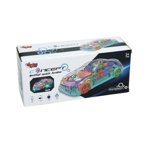 Vardem Müzikli Ve Işıklı Şeffaf Araba Lzh-m66107