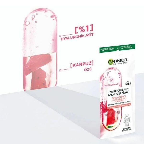 Garnier Skin Naturals Hyaluronik Asit Ampul Kağıt Maske Sıkılaştırıcı