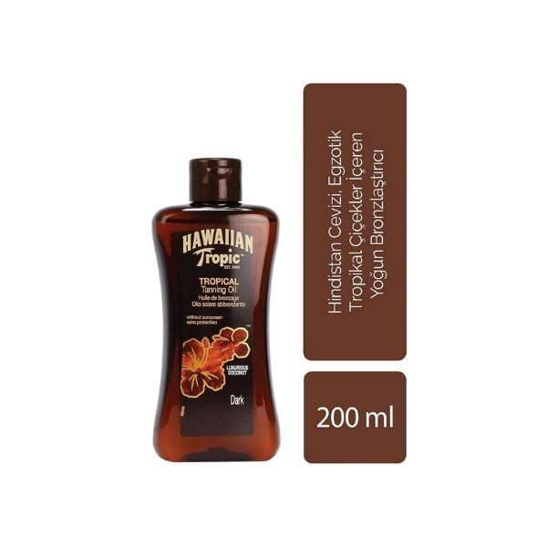 Hawaiian Tropic Coconut Dark Oil 200 Ml