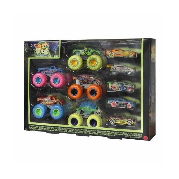 Hot Wheels Monster Trucks Karanlıkta Parlayan Metal Araçlar Paketi Hcb57