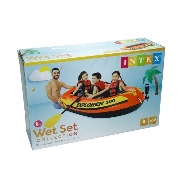Intex 58332 Explorer 300 Şişme Bot Set 211x117x41 Cm (kürek+pompa)