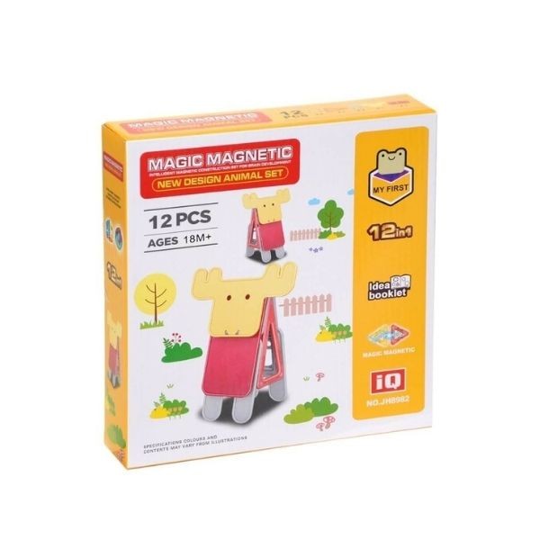 Birlik Oyuncak Manyetik Geyik Eğitici Oyun Seti 12 Parça