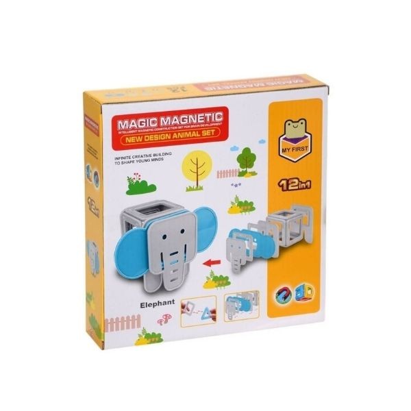 Birlik Oyuncak Manyetik Fil Eğitici Oyun Seti 12 Parça
