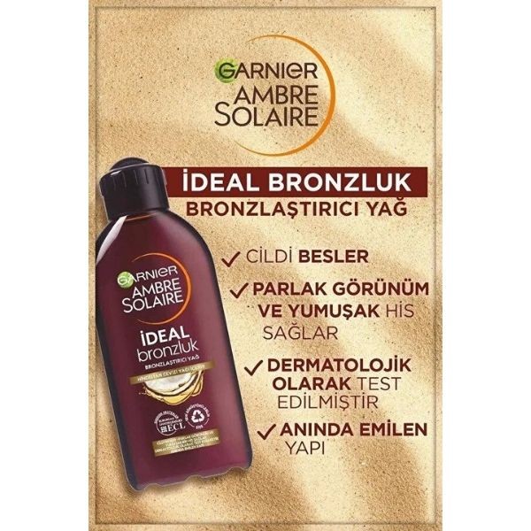 Ambre Solaire Güneş Yağı Yoğun Bronzlaştırıcı Hindistan Cevizi Kokulu Spf 2 200 Ml