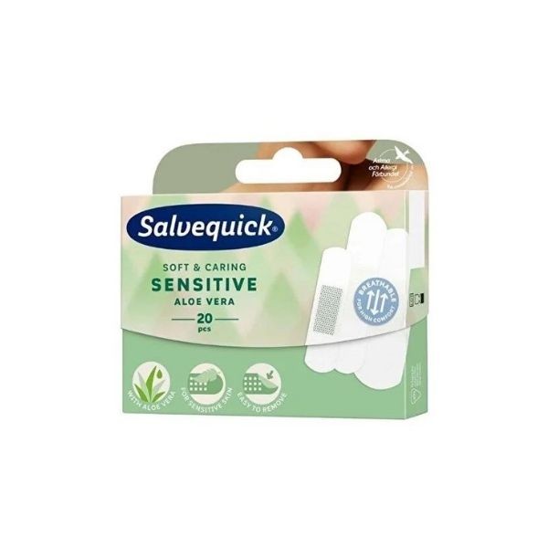Salvelox Sensitive Yara Bandı Hassas Aloe Vera 20 Adet