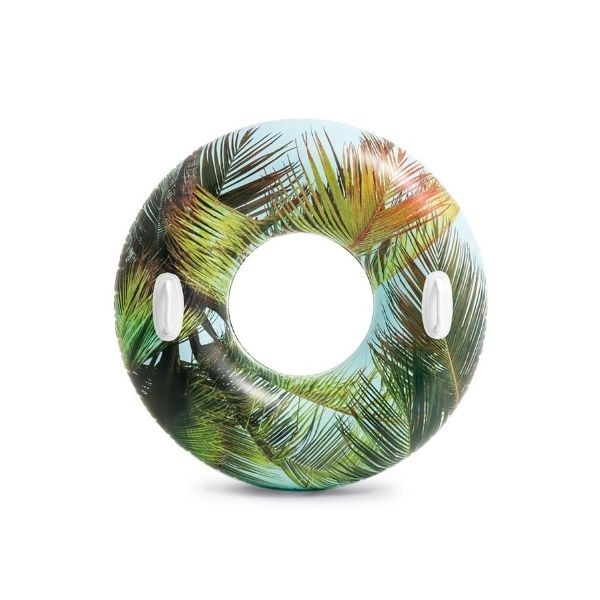 Intex 58263 Tropikal Desenli Tutunmalı Simit 97 Cm