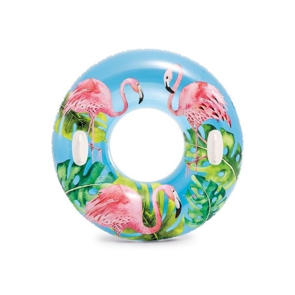 Intex 58263 Tropikal Desenli Tutunmalı Simit 97 Cm