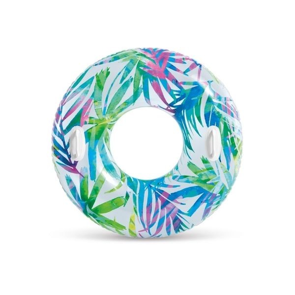 Intex 58263 Tropikal Desenli Tutunmalı Simit 97 Cm
