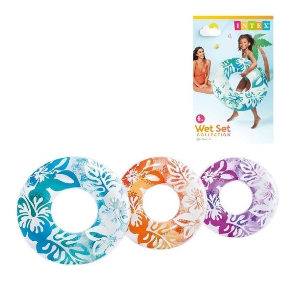 Intex 59251 Çiçek Desenli Simit