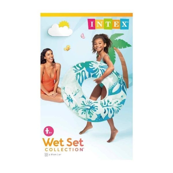 Intex 59251 Çiçek Desenli Simit