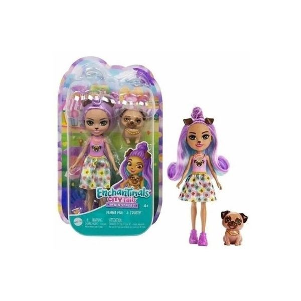 Enchantimals Popüler Karakter Bebekler Penna Pug Ve Trusty Doll Hkn11