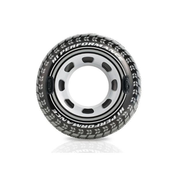 Intex 56268 Araba Lastiği Desenli Tutunmalı Jumbo Simit 114 Cm