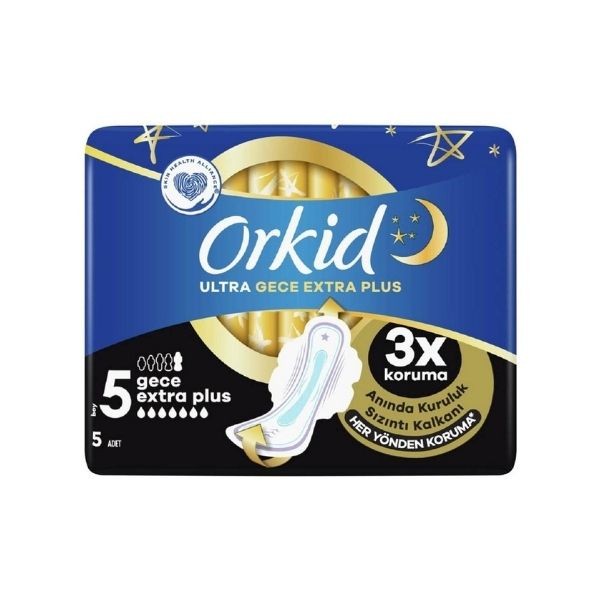 Orkid Ultra Gece Extra Plus Hijyenik Ped 5'li