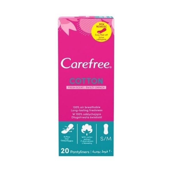 Carefree Cotton Hijyenik Ped Fresh 20'li
