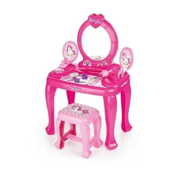 2561 Unicorn Ayaklı Makyaj Masası Ve Sandalye -dolu