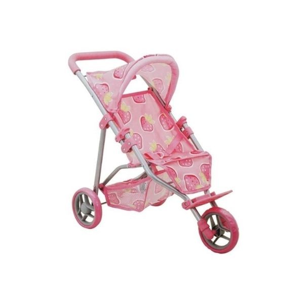 Sunman Puset 3 Tekerlekli Tenteli Çilek Desenli 9326c