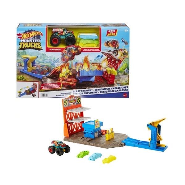 Hot Wheels Monster Trucks Patlama İstasyonu Hfb12