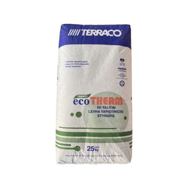 Terraco Ecotherm Styrofix Isı Yalıtım Levha Yapıştırıcısı 25 Kg