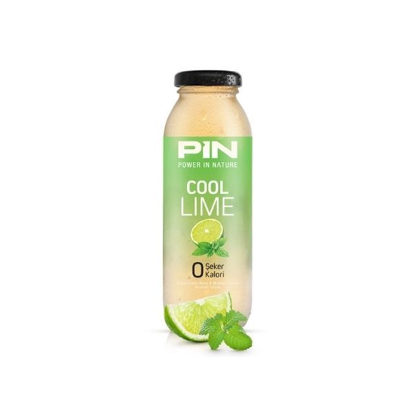 Pin Cam Şişe 250 Ml Cool Lime 24'lü Paket Şekersiz Kalorisiz Soğuk Çay