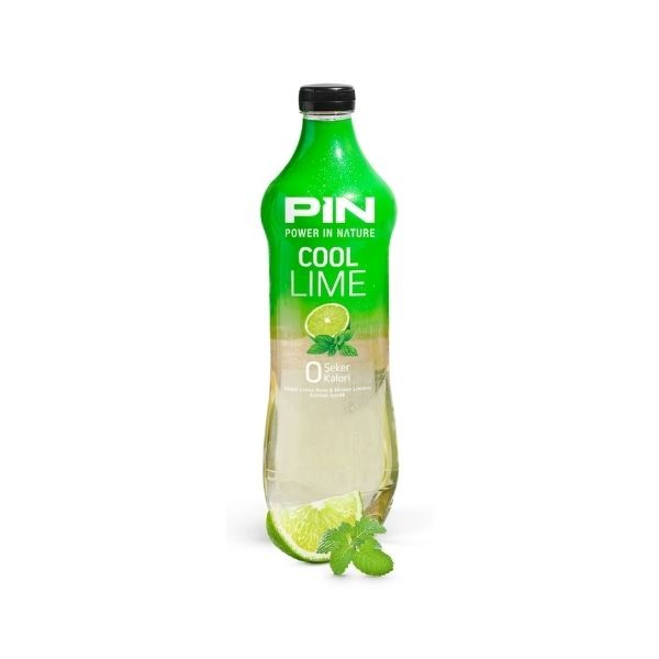 Pin Cool Lime Şekersiz 1 Lt Pet Şişe 6'lı Paket Kalorisiz Soğuk Çay
