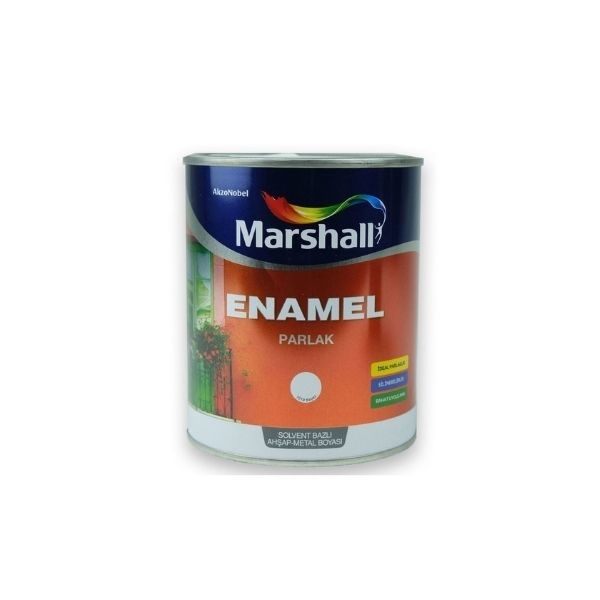 Marshall Enamel Parlak Ahşap Metal Boyası Parlak Beyaz 2,5 Lt