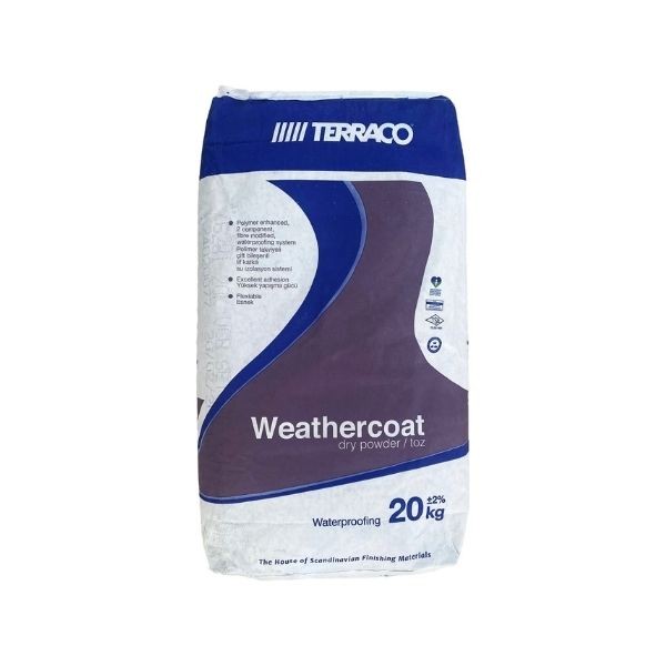 Terraco Weathercoat Sublok Yarı Elastik Su Yalıtım Malzemesi Toz Bileşen 20 Kg
