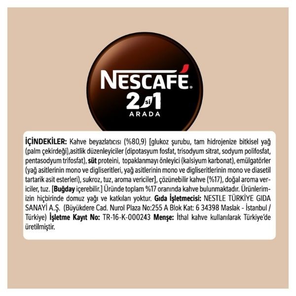 Nescafe 2'si 1 Arada 10 Gr