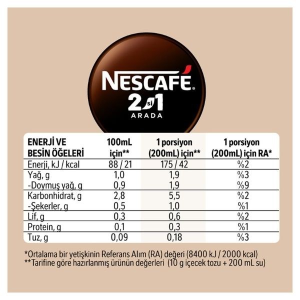 Nescafe 2'si 1 Arada 10 Gr