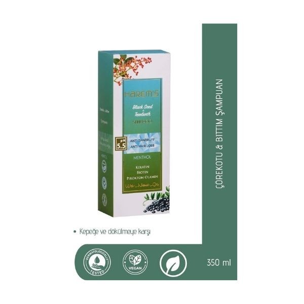 Harems Çörekotu Bıttım & Mentol Şampuan 350 Ml