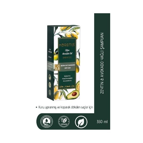 Harems Zeytinyağı & Avokado Yağı Şampuan 350 Ml
