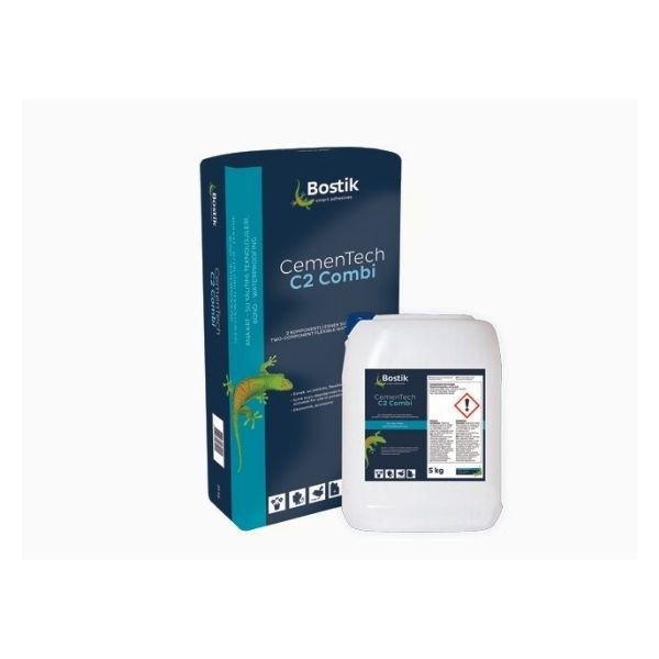 Bostik CemenTech C2 Combi Yarı Elastik Çift Bileşenli Su Yalıtım Malzemesi 20 Kg+5 Kg