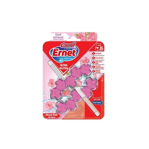 Ernet Ultra Hijyen Klozet Blok Çiçek Karnavalı 2x50 Gr