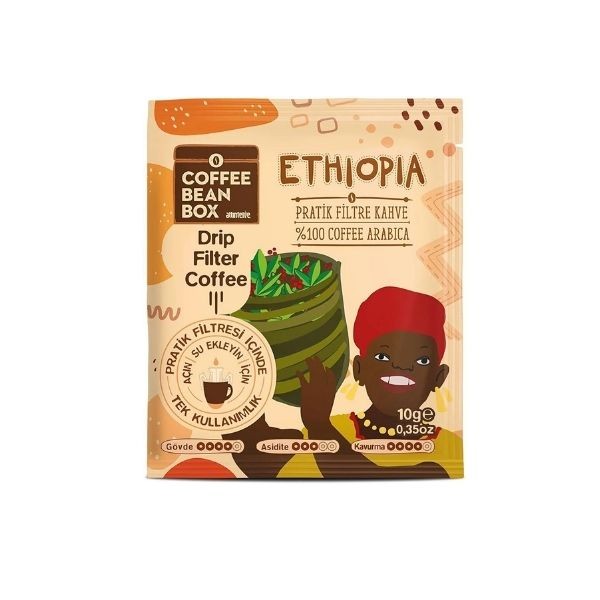 Coffee Bean Box Ethiopia Hazır Drip Filtre Kahve 10'lu Paket