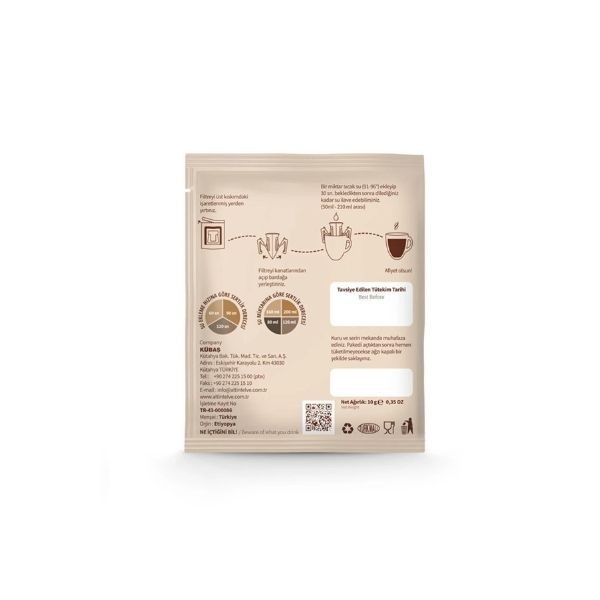 Coffee Bean Box Ethiopia Hazır Drip Filtre Kahve 10'lu Paket