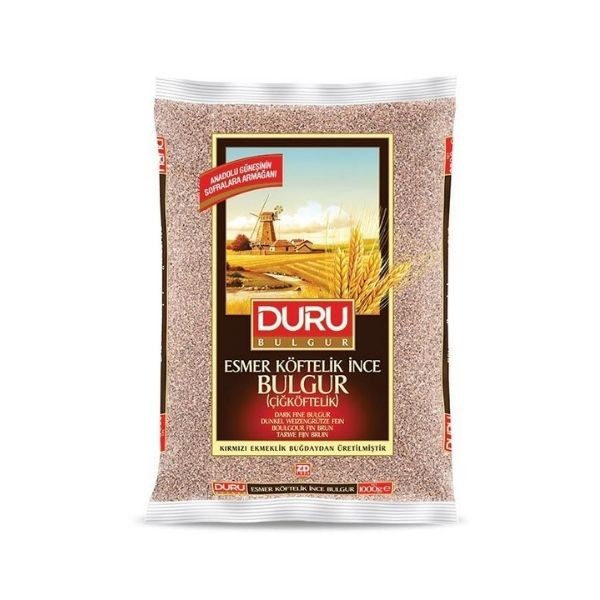 Duru Esmer Çiğ Köftelik İnce Bulgur 1 Kg