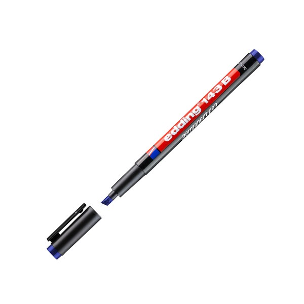 Edding Permanent Asetat Kalemi 143B Mavi