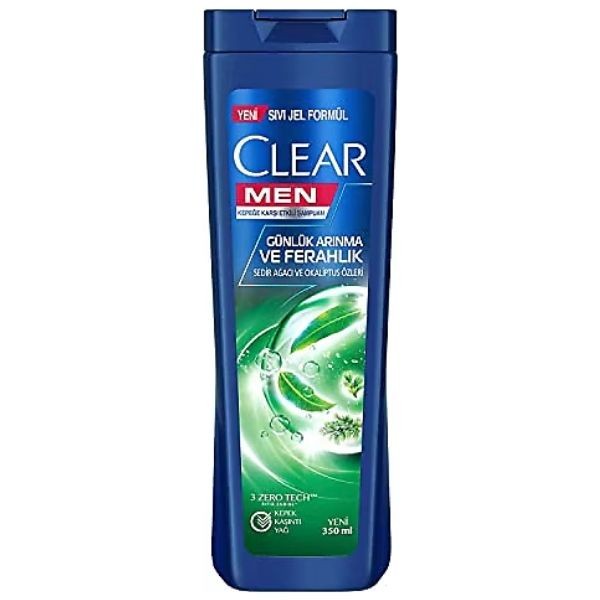 Clear Men Günlük Arınma ve Ferahlık Kepeğe Karşı Şampuan 350 ml