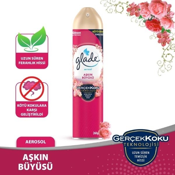 Glade Aerosol Aşkın Büyüsü Vanilya 300 ml