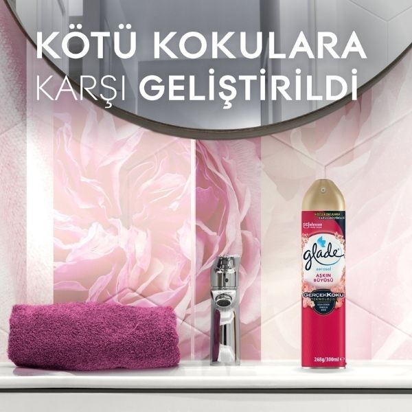 Glade Aerosol Aşkın Büyüsü Vanilya 300 ml