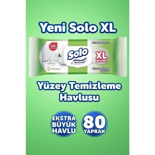 Solo Yüzey Temizleme Havlusu XL 80Li