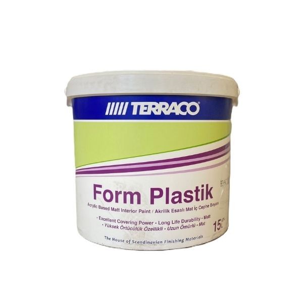 Terraco Form Plastik Akrilik Esaslı Mat İç Cephe Boyası 15 Lt