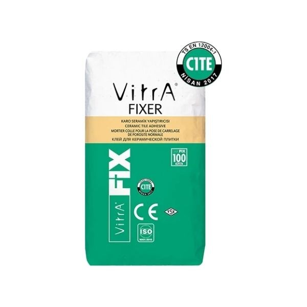 VitrAFix Fixer Gri Seramik Yapıştırıcı 25 Kg C1TE