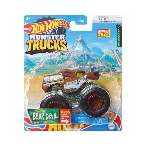 Monster Trucks 1:64 Araba Bear Devil HCP39-FYJ44