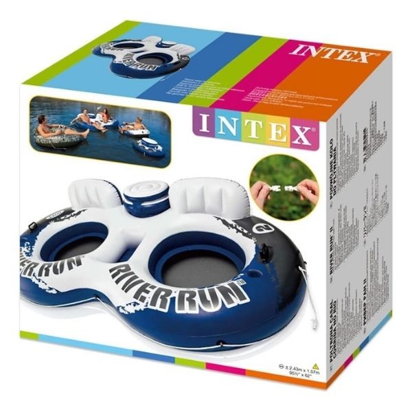 Intex 56827 River Run Çift Taraflı Mavi Fileli Koltuk 243 Cm