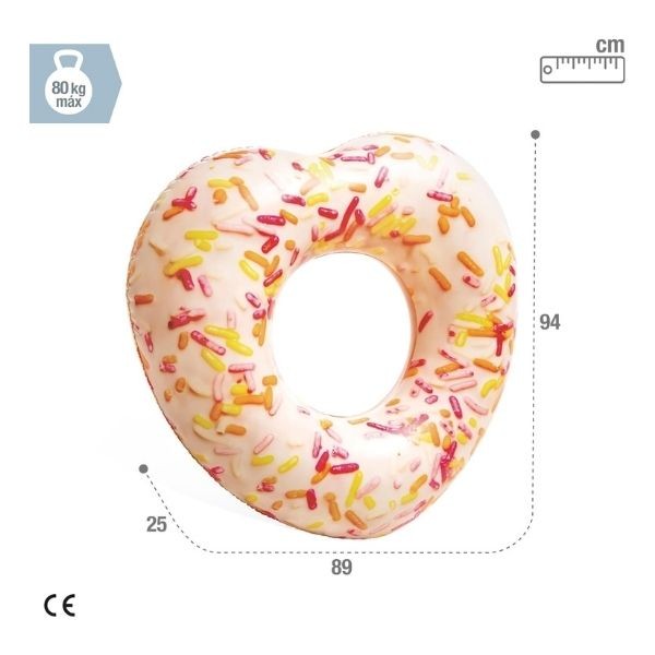 Intex 56253 Kalp Şekilli Donut Simit 104 Cm