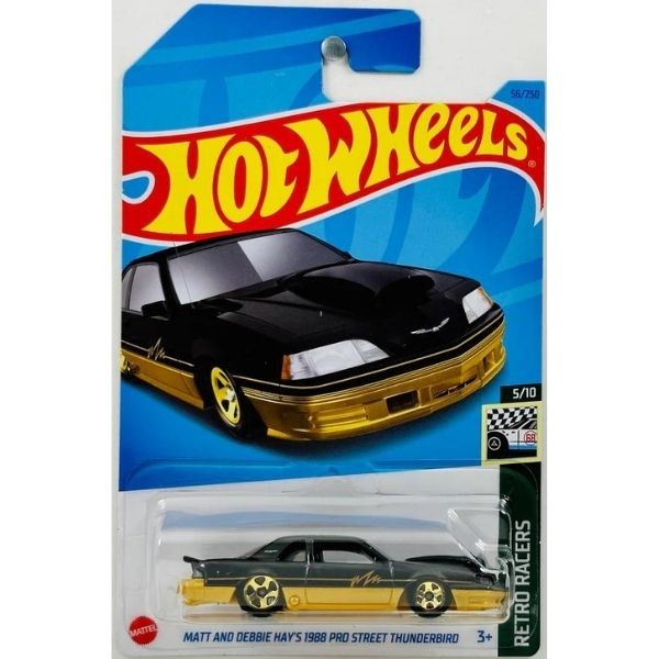 Hot Wheels Tekli Araba Matt And Debbie Hay's 1988 Pro Street Thunderbird Retro Racers 5/10