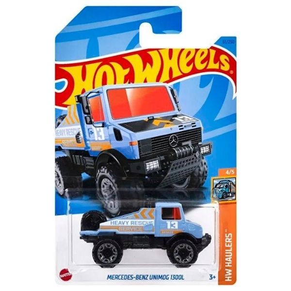 Hot Wheels Tekli Araba Mercedes Benz Unimog 1300L HW Haulers Serisi 4/5